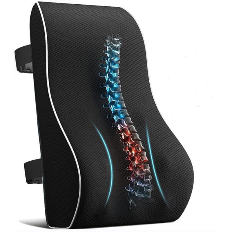 OEM Perna ortopedica pentru support spate Arvada din Spuma cu Memorie, husa detasabila si design ventilat, 45x40x13cm,…