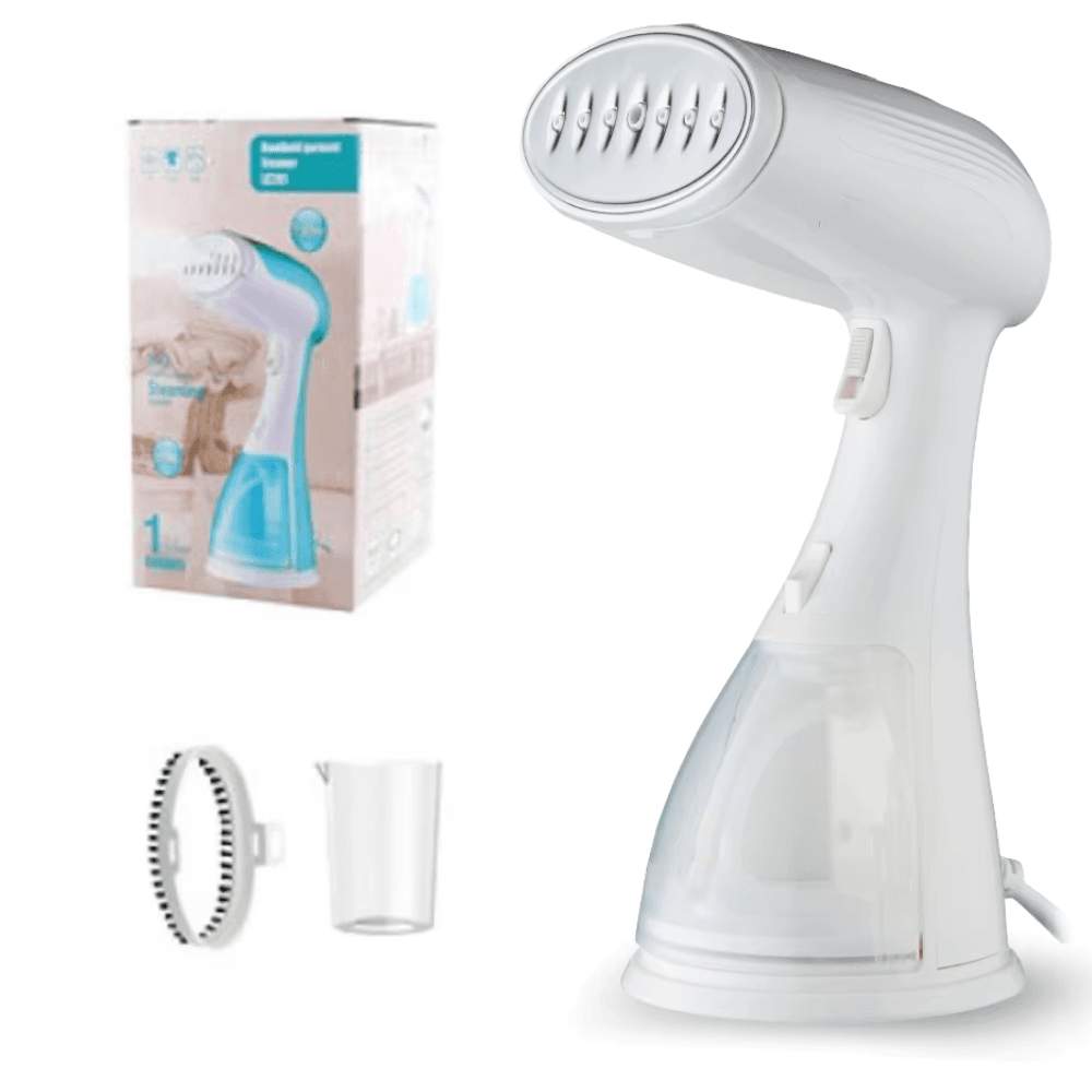 Aparat de calcat vertical cu abur Esino LC 201, 1500 W, 300 ml, Abur 27 gr/min, Alb