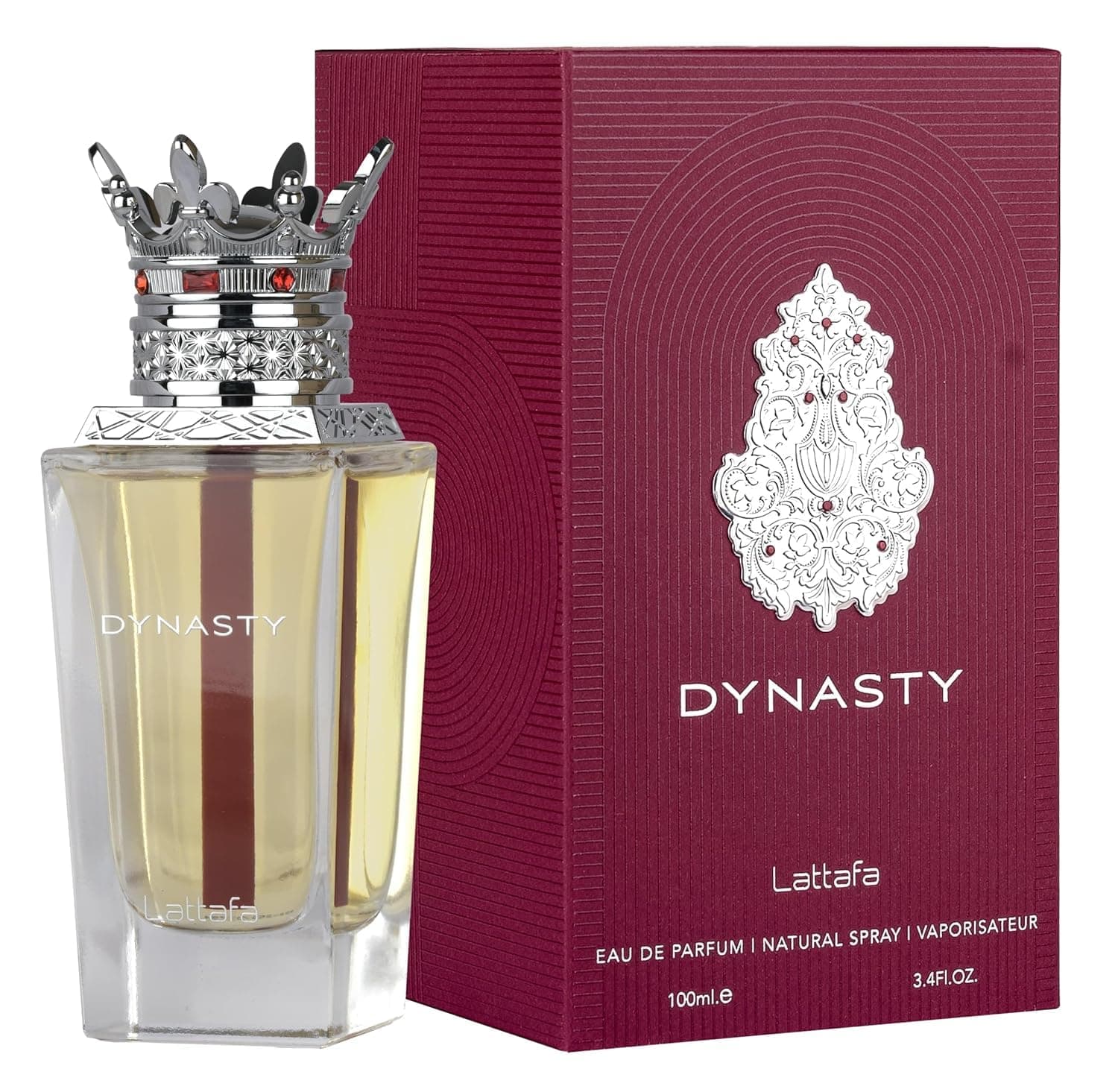 Lattafa Dynasty – Apa de parfum spray proaspata, picanta, lemnoasa, aromatica, unisex, 100 ml