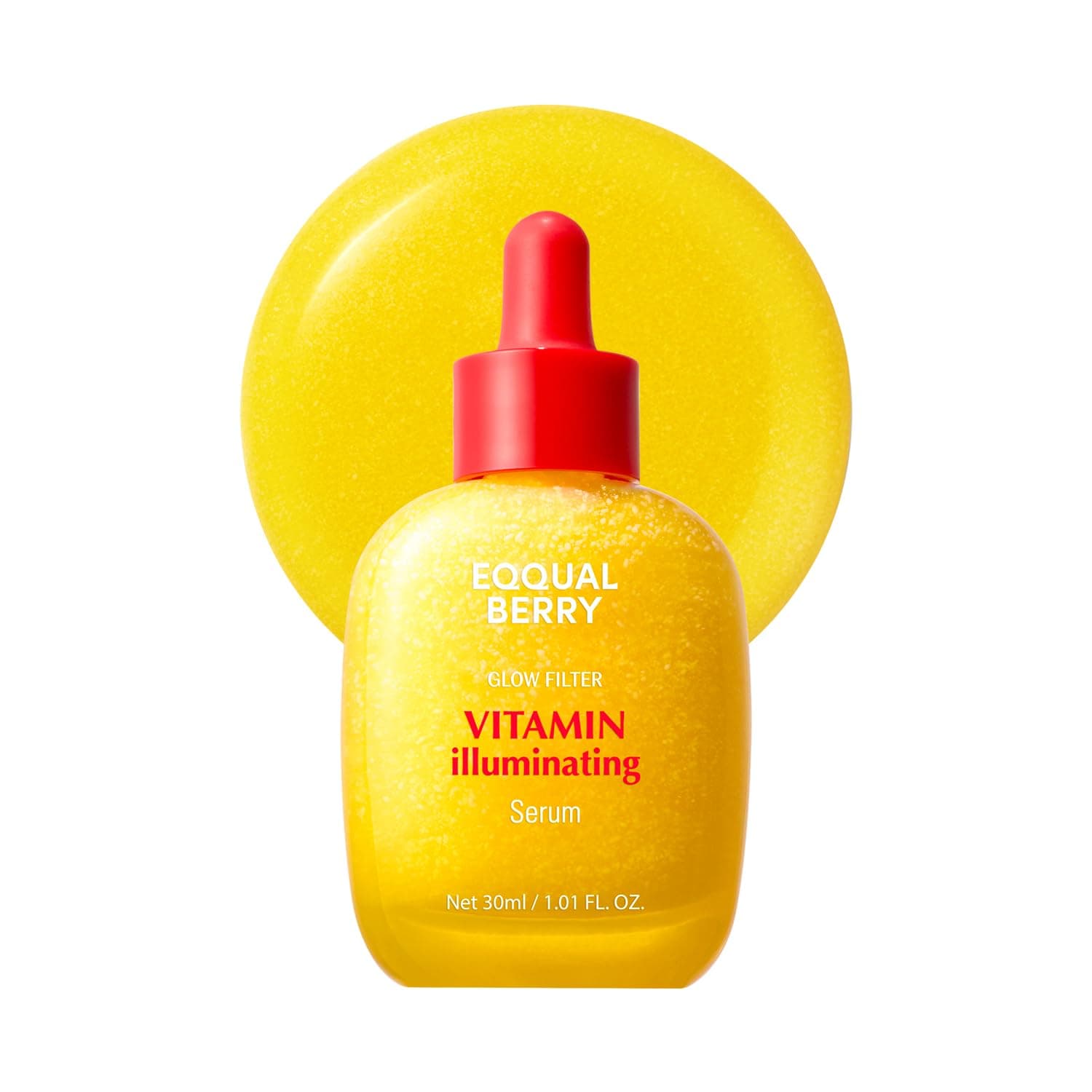 Vitamin Illuminating Serum iluminator, Eqqualberry, Ser iluminator cu vitamina C si niacinamida, intareste bariera cutanata, hidrateaza cu ceramide si acid hialuronic, potrivit pentru toate tipurile de piele, 30 ml