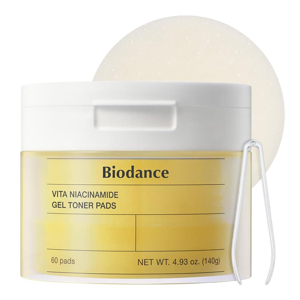 Pad-uri Tonice Tip Gel BIODANCE Vita Niacinamide, Ingrijire cu Tripla Actiune, Corector Pete, Luminozitate cu Glutation si Vitamina C, 60 bucati, 140 g