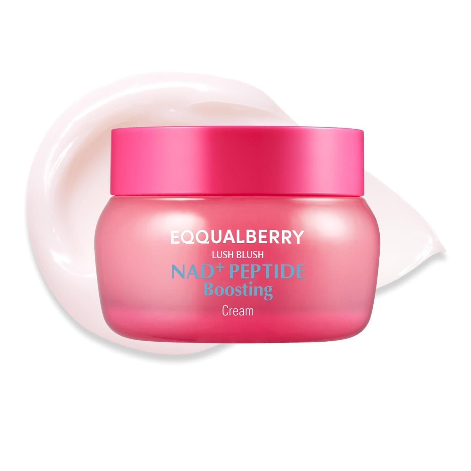 EQQUALBERRY NAD+ Peptide Boosting Cream, Crema de fata anti-aging si antirid cu Peptide, Coenzima NAD+, Ceramide NP si Niacinamida pentru fermitate, 50 ml