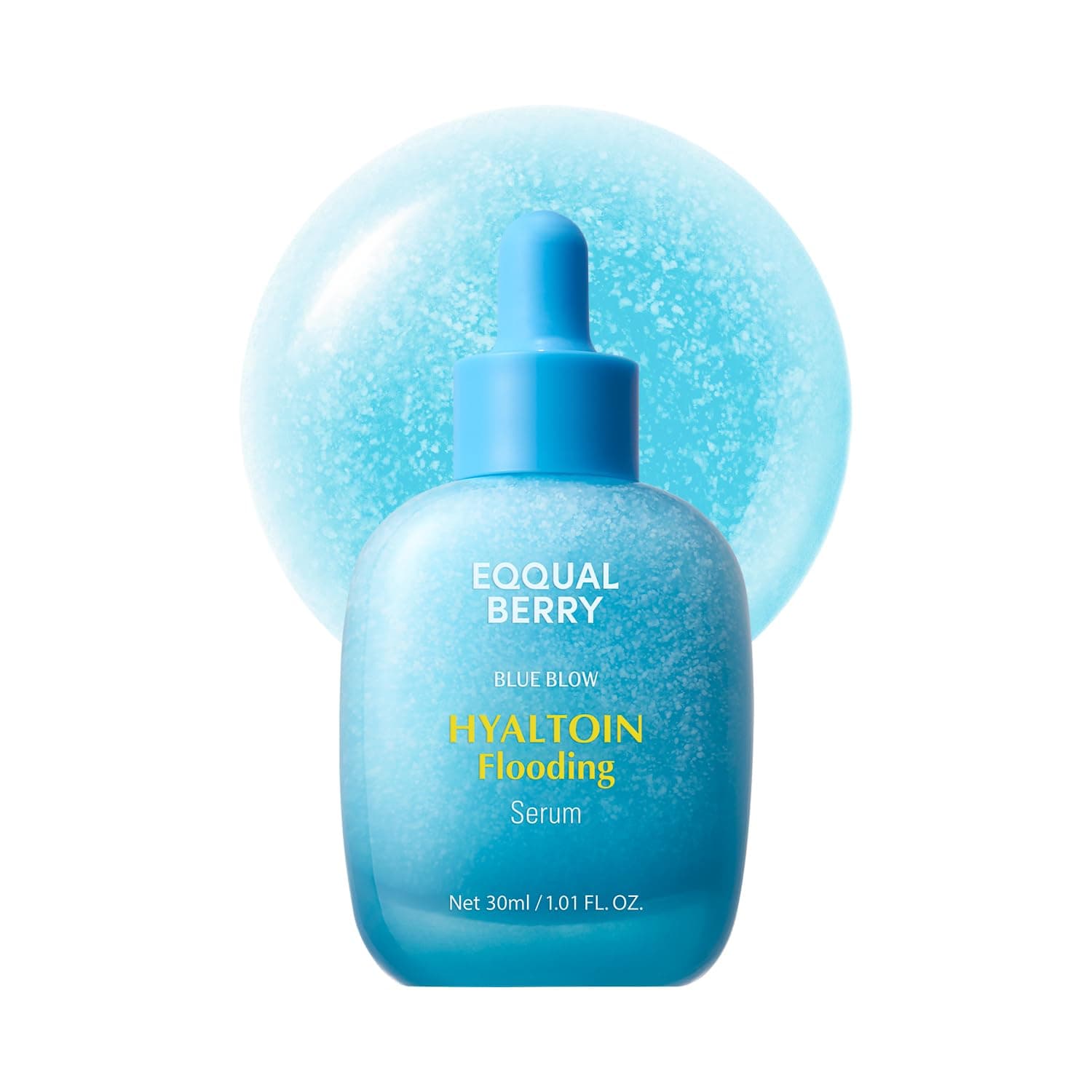 EQQUALBERRY Hyaltoin Flooding Smoothie Serum, Ser facial intensiv hidratant cu Acid Hialuronic 11 straturi si Ectoina pentru refacerea barierei cutanate, 30 ml