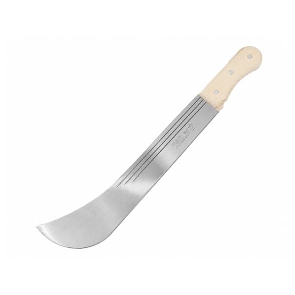 Maceta Otel Inoxidabil DEPOX®, Maner Lemn Natural, pentru Gradinarit, Agricultura, Silviculturam, 55 cm
