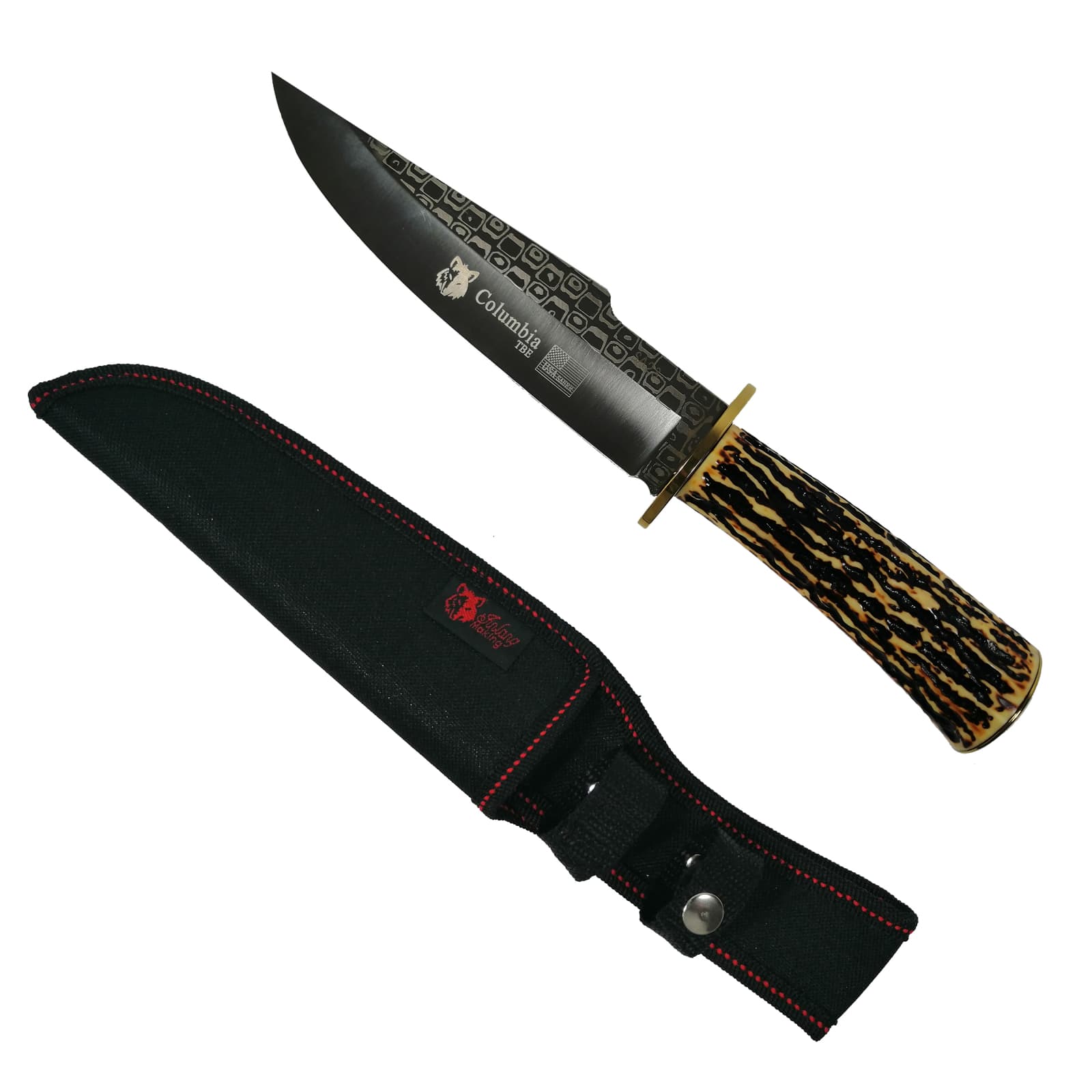 DEPOX Cutit de vanatoare DEPOX®, Bone Blade, 31 cm Negru