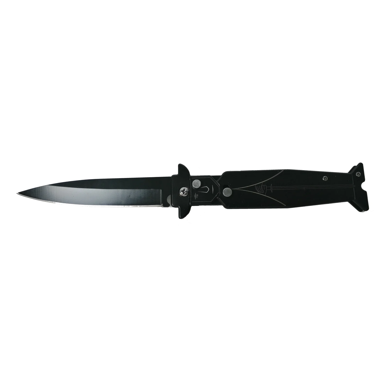 DEPOX Biceag DEPOX®, Pilgrim Guard, otel inoxidabil, prindere curea, 23.5 cm Negru