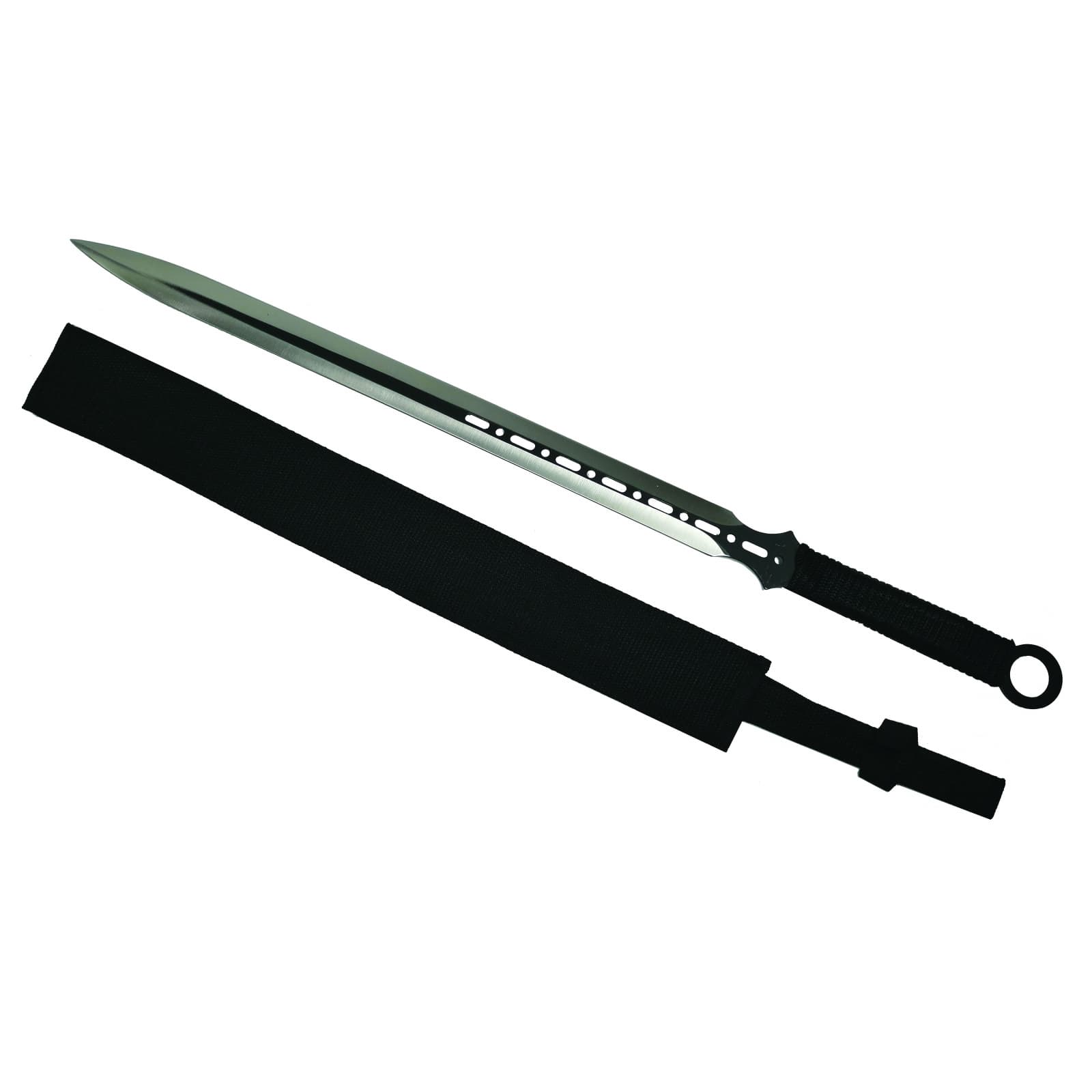 DEPOX Sabie de vanatoare DEPOX®, Dao Blade, maner textil, 68.5 cm Negru