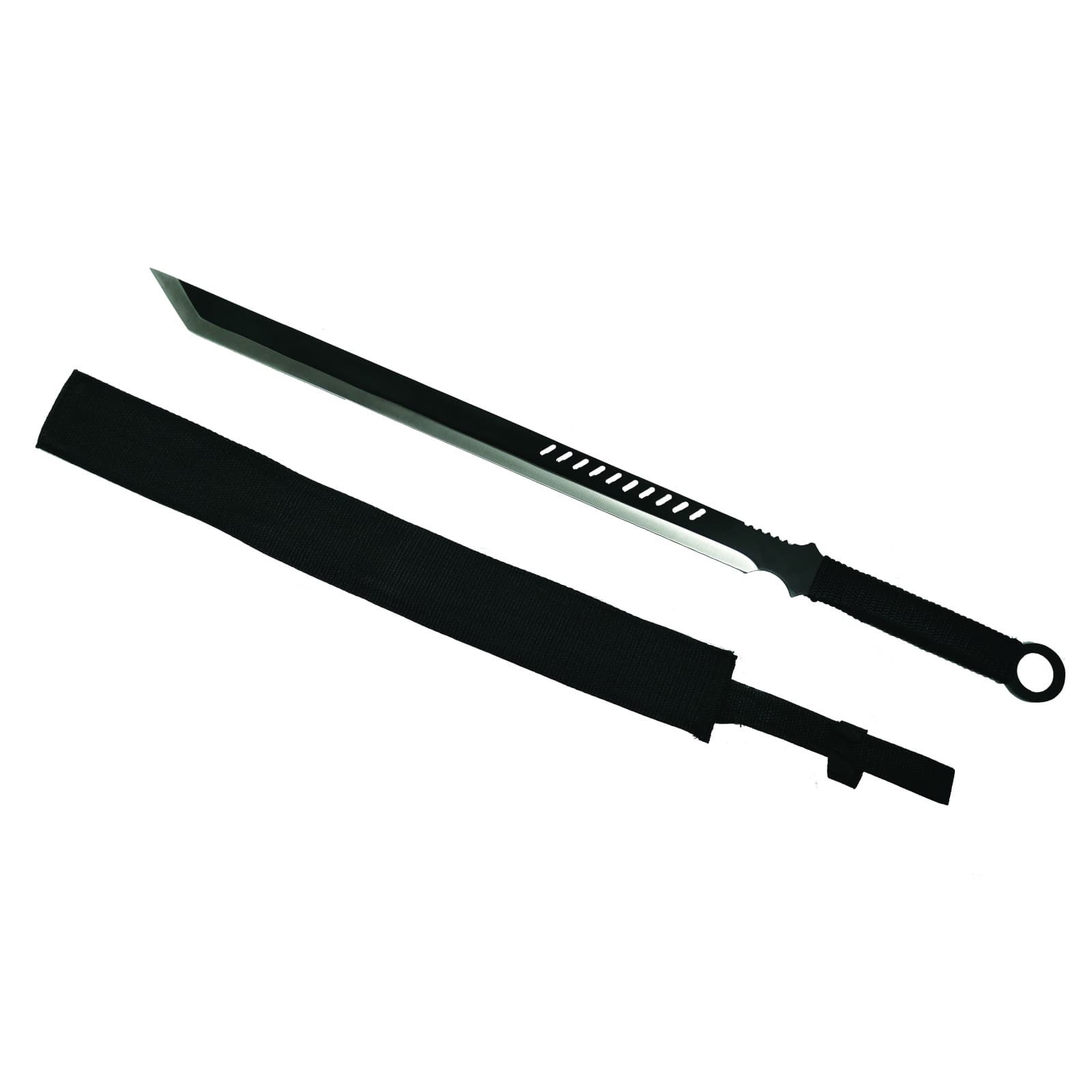 DEPOX Sabie de vanatoare DEPOX®, Dao Blade, maner textil, 68.5 cm Negru