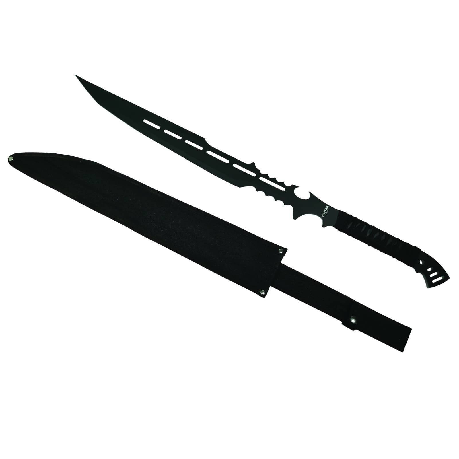 DEPOX Sabie de vanatoare DEPOX®, Cold Blood, maner textil, 71 cm Negru