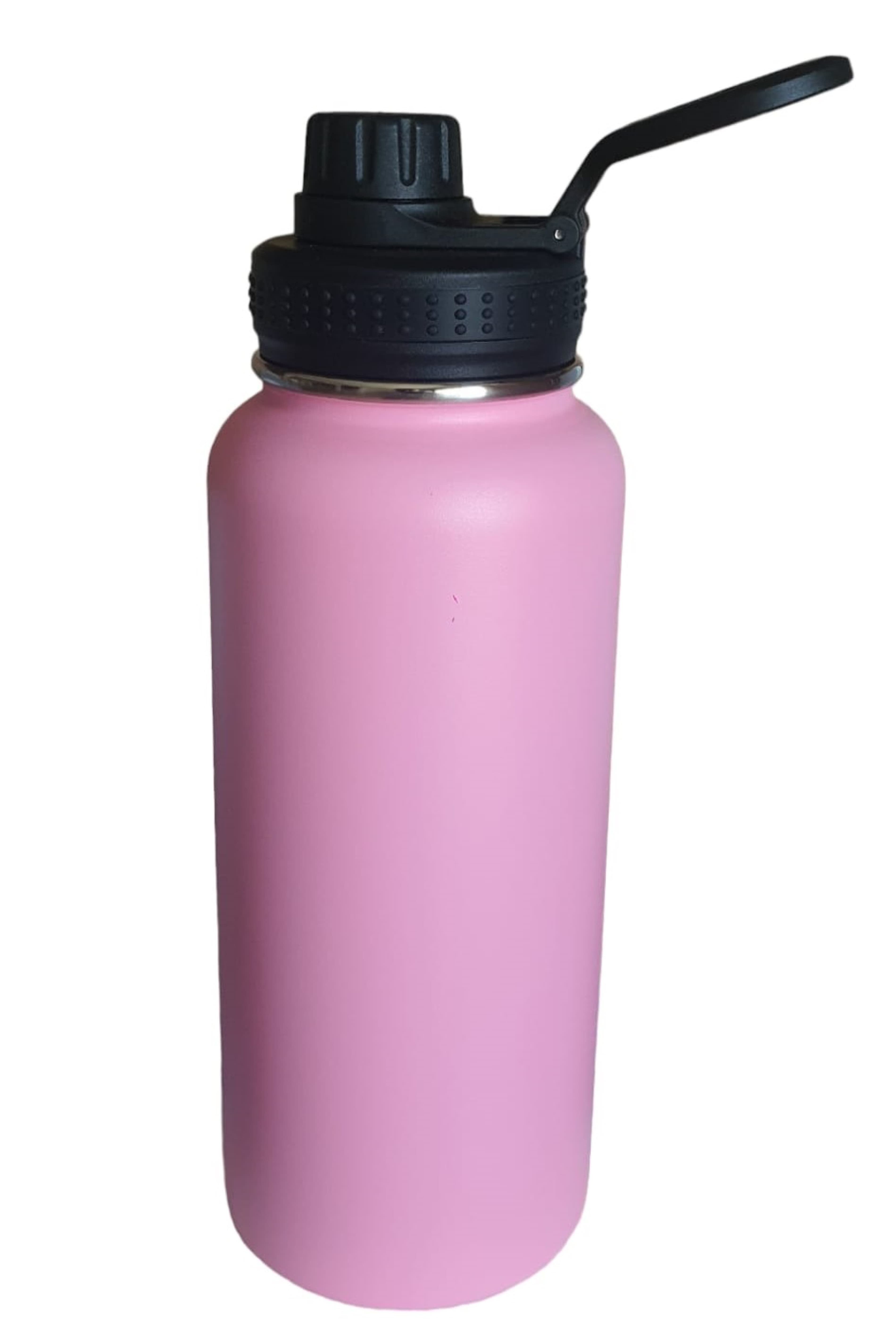 Sticla termoizolanta sport,drumetii,parcuri, perete dublu, 945 ml, fara condens,  KARRY VESSEL, otel inoxidabil, roz