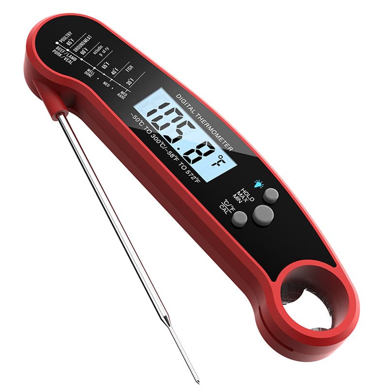 YOUKONG Termometru alimentar digital cu sonda insertie YOUKONG , interval de masurare -50°C - 300°C, rosu