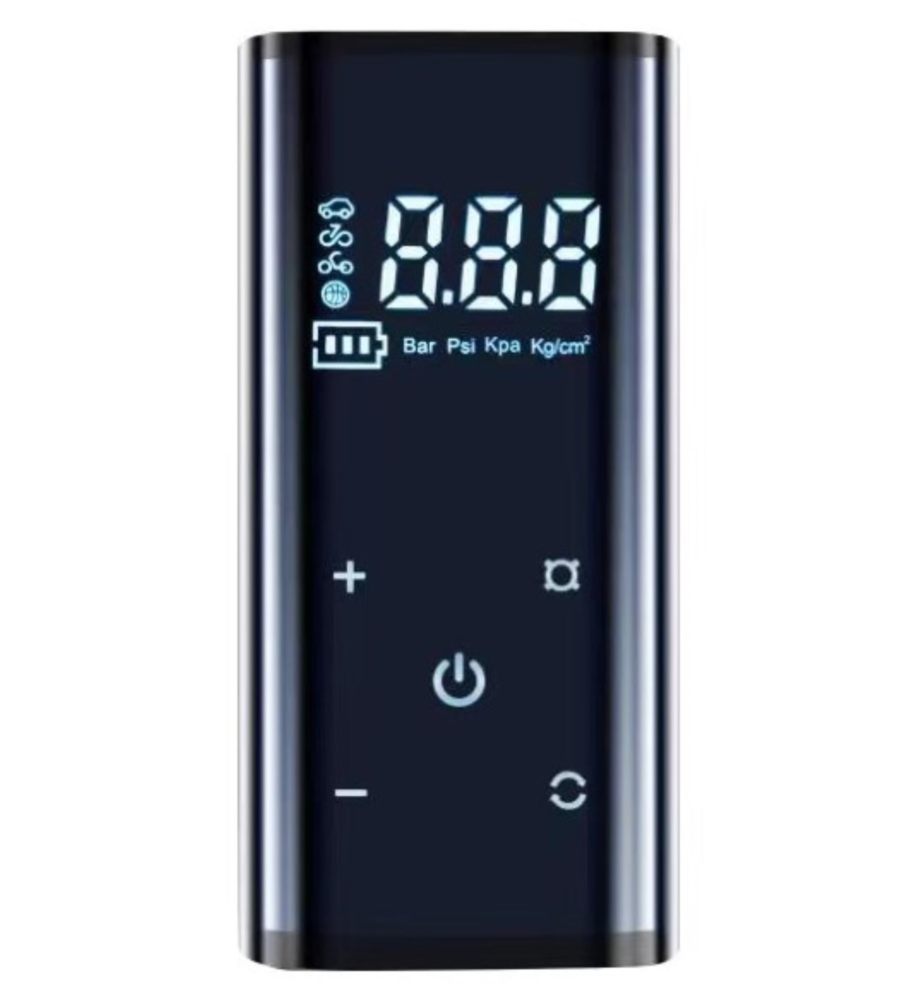 Compresor auto smart cu fir Godeson, Portabil, ecran LCD, 120w, 8000~12000М mAh, digital, 0.65 Kg, Negru