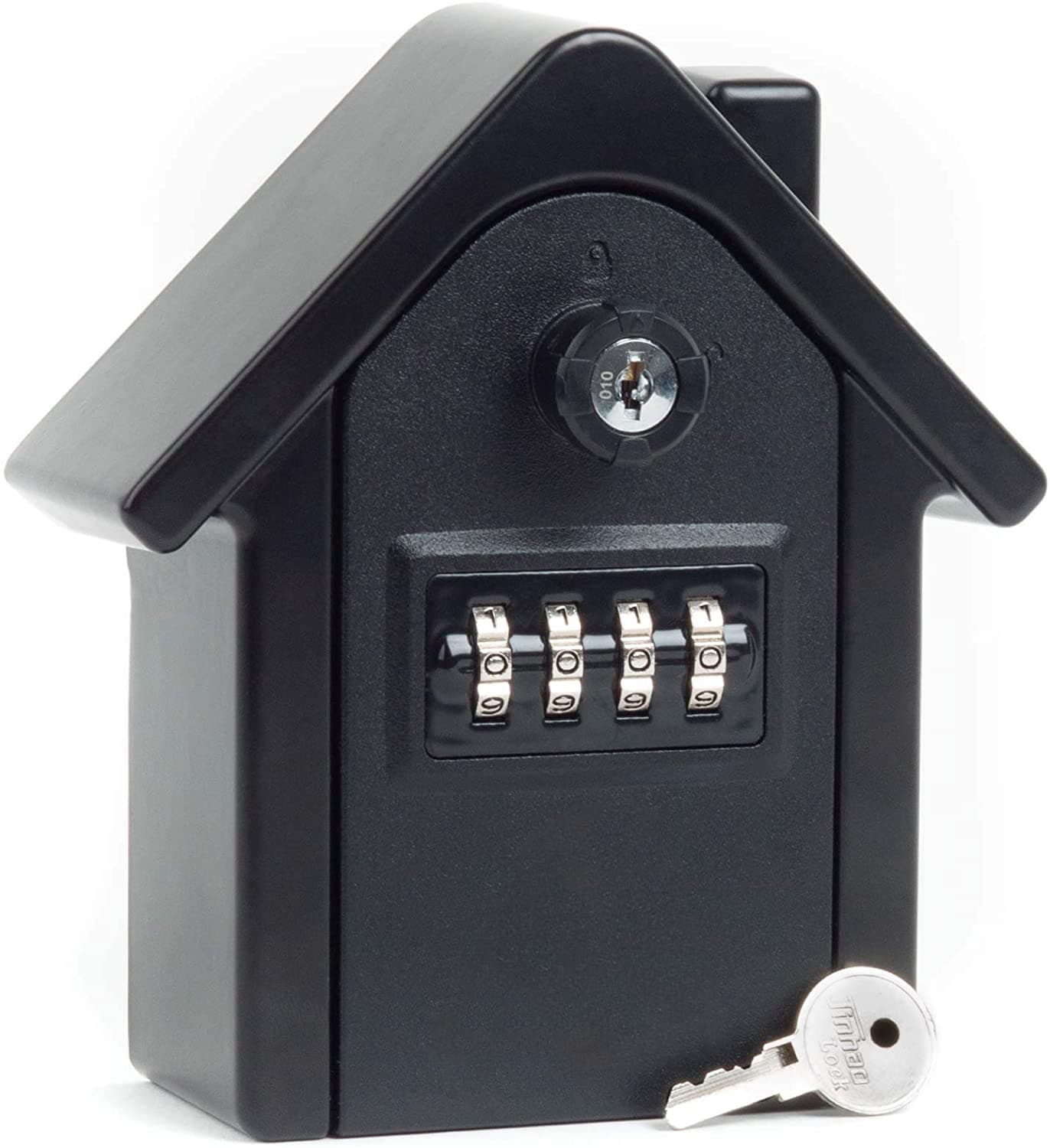 Cutie pentru chei waterproof Astro, caseta exterior cu cod mecanic din 4 cifre, material aliaj zinc, dimensiuni 15 cm x 13.5 cm x 5,5 cm,  negru