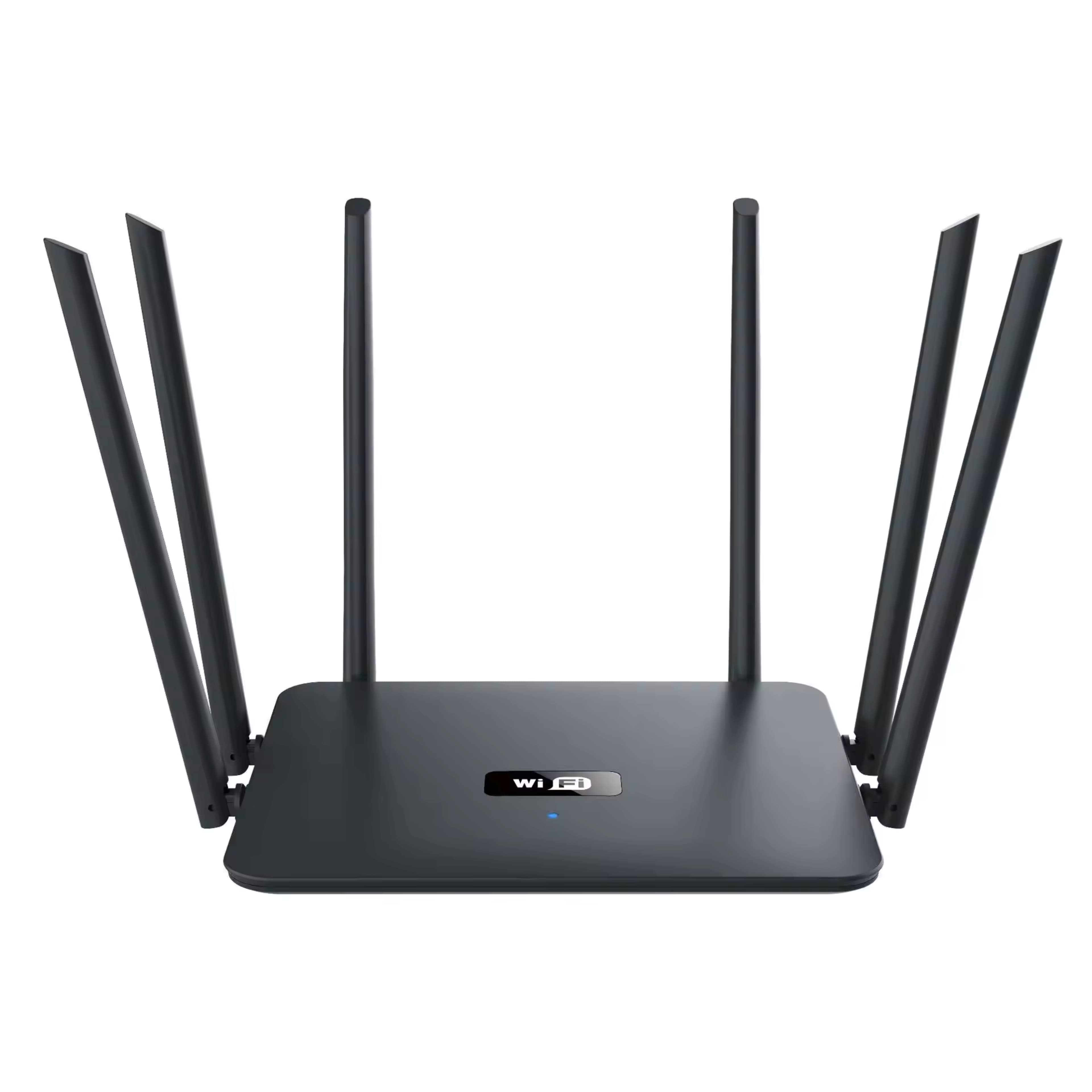 Router wireless NBKEY MK1200 , 6 antene, 1000Mbps Full Gigabit, Dual Band 2.4G&5G, protocol 802.11n MU-MIMO, Wi-Fi Wave2,  negru