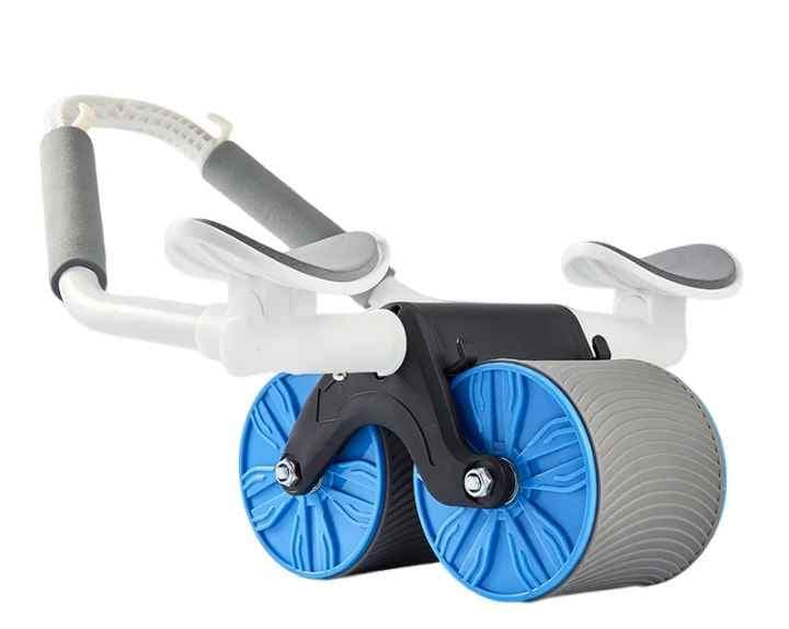 Roata speciala pentru exercitii fitness, Kingbest, cu timer, Wireless,  albastra